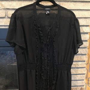 Sheer Black Torrid Blouse